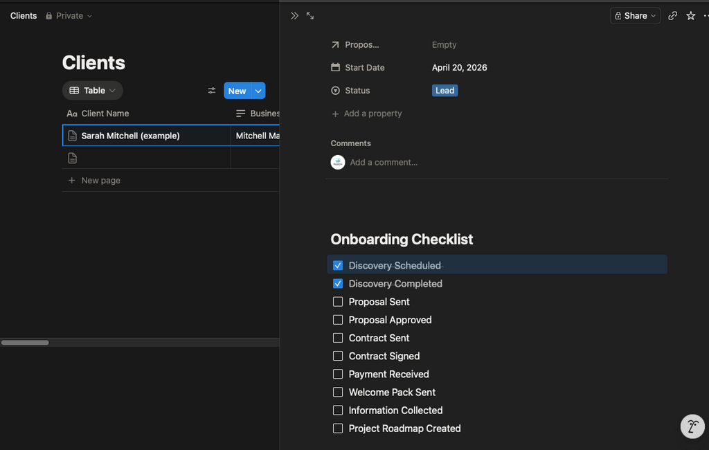 The Client Onboarding System