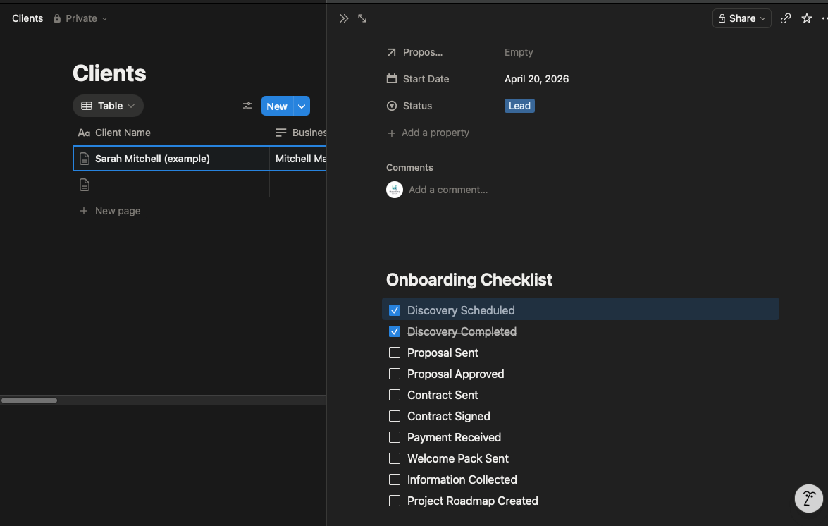 The Client Onboarding System